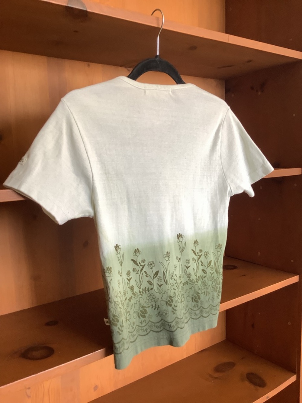 American Laundry Y2K Cardigan Tee | 2000s Floral Ombre Cotton Top Size S - Picture 8 of 12